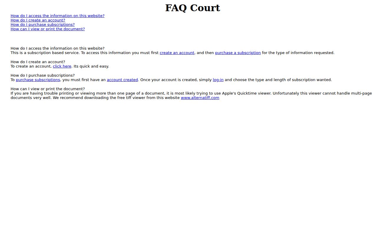 Pike County case lookup Delta subscription and document FAQ