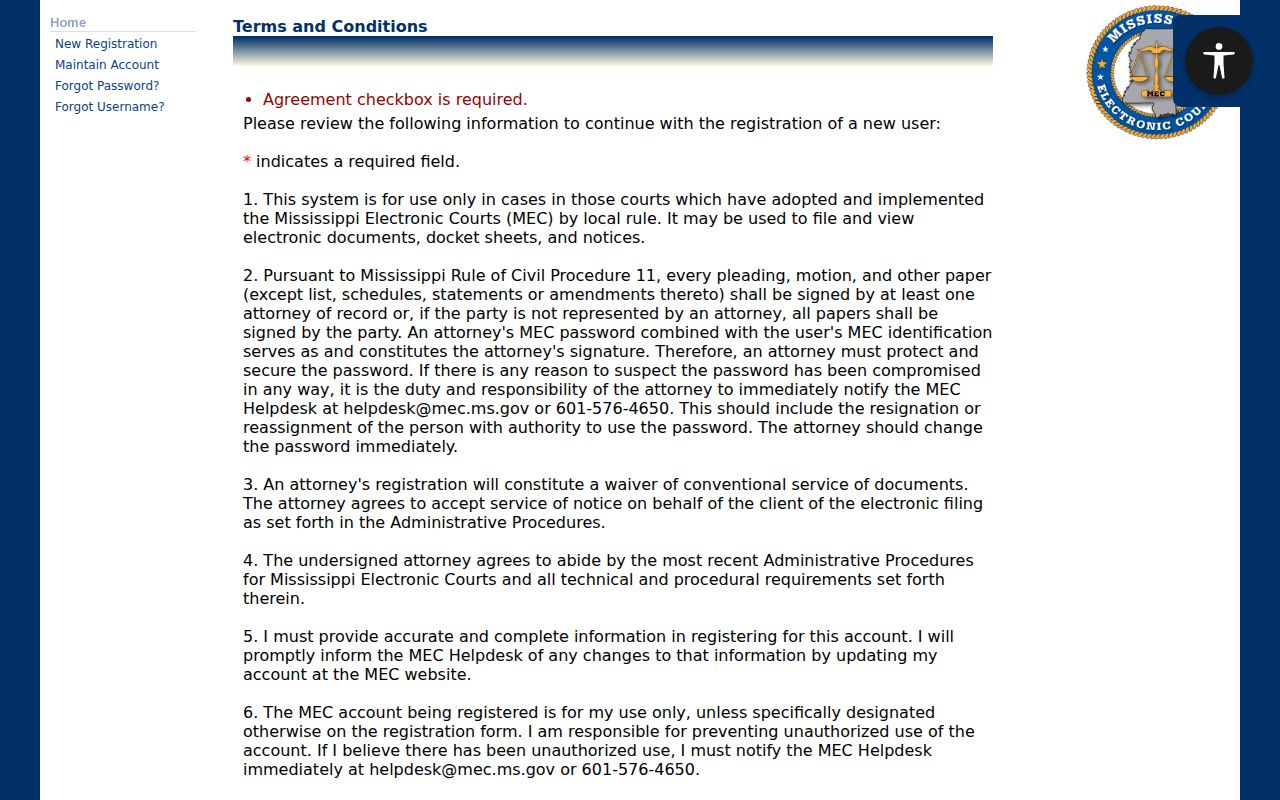 Pike County case lookup PAMEC remote-access terms