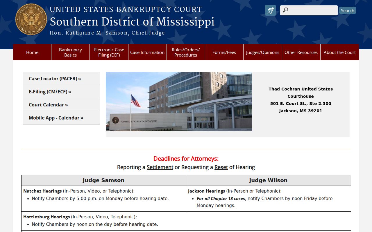 Pike County court record distinction with Southern District Bankruptcy Court access