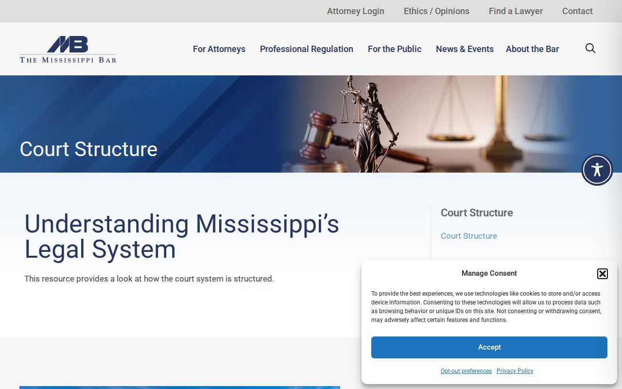 Pike County court docket research showing Mississippi court structure