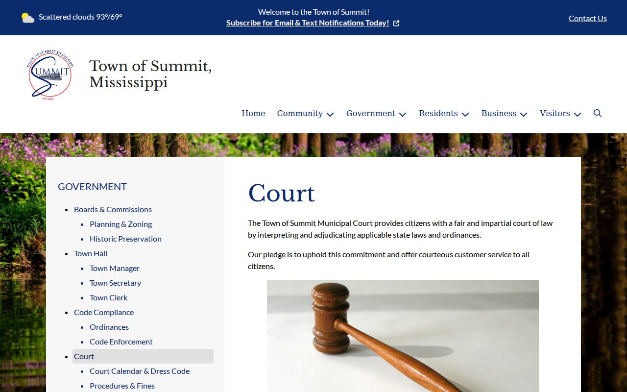 Summit court record municipal court mission source